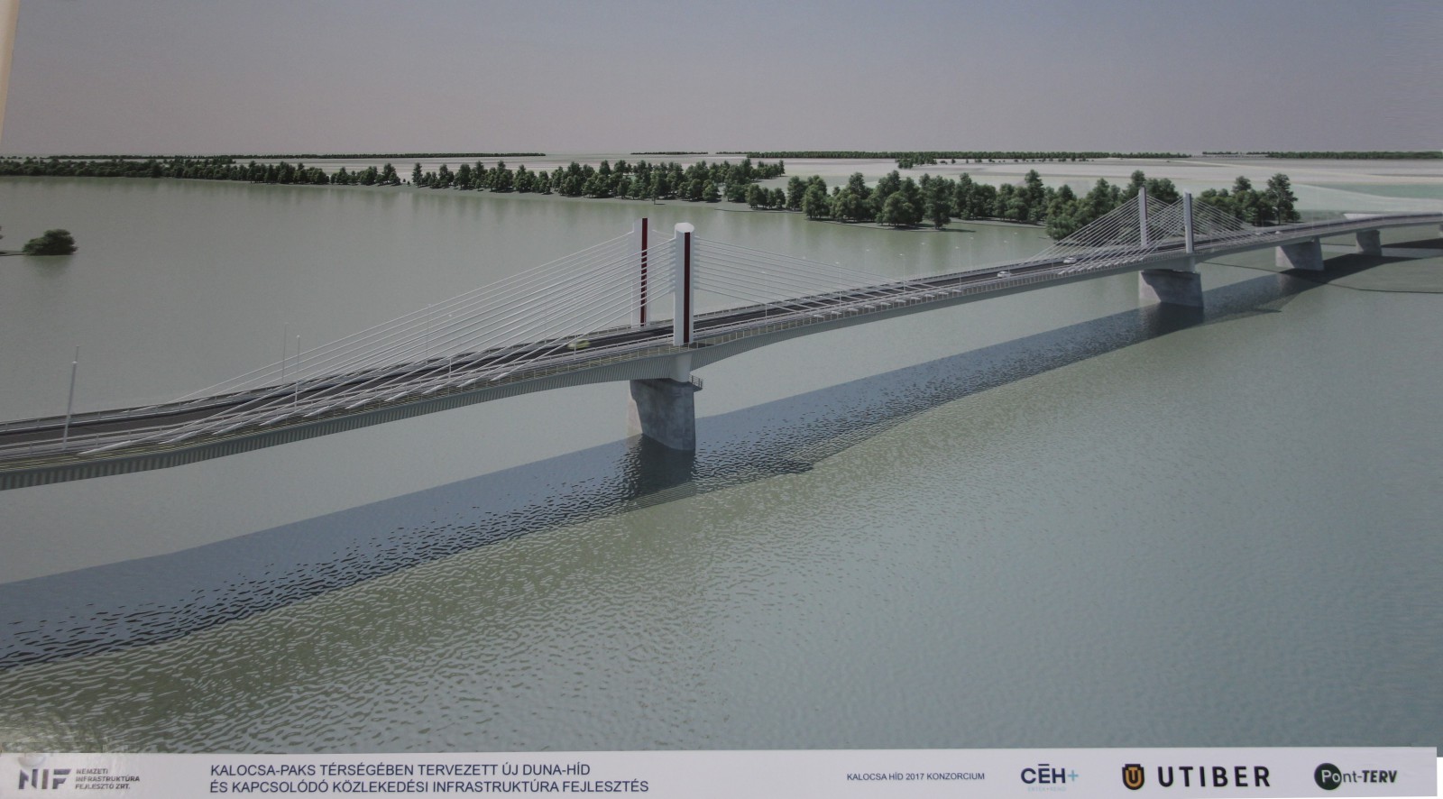 Látványos videó készült a paksi Duna-híd építéséről