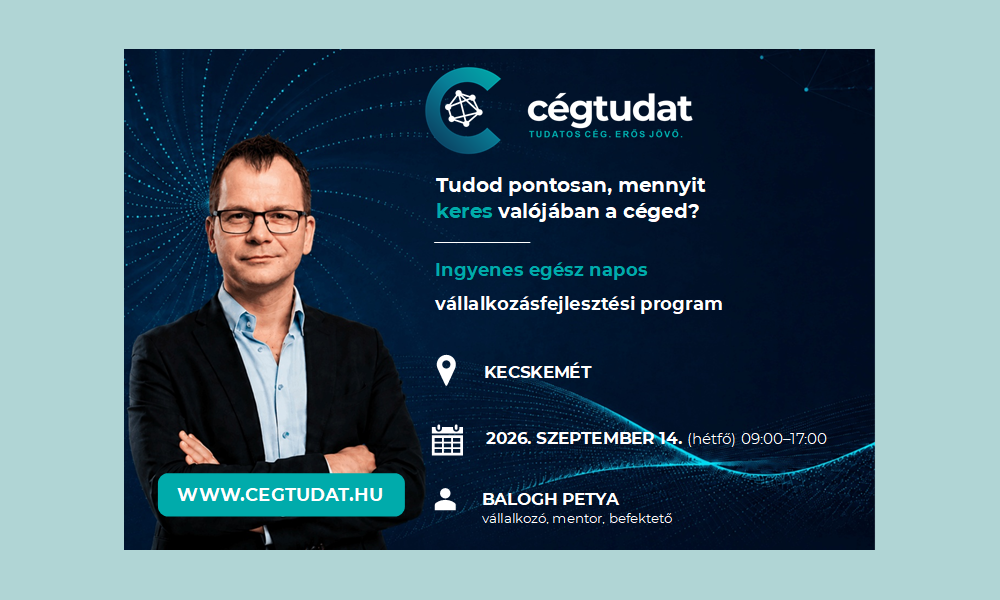 CÉGTUDAT országos képzéssorozat - Kecskemét, 2026.09.14. CÉGTUDAT országos képzéssorozat - Kecskemét, 2026.09.14.