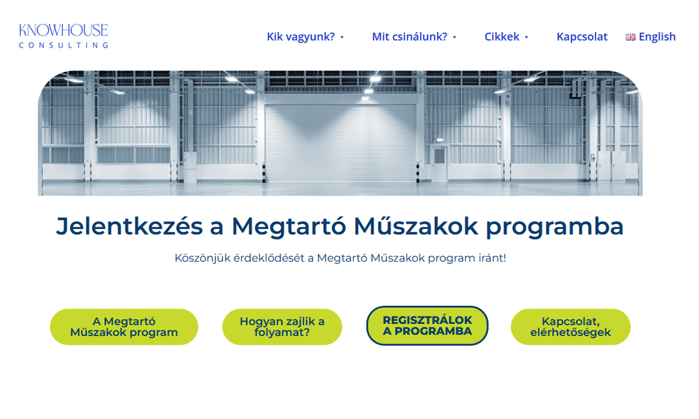 Megnyílt a Megtartó Műszakok programba a jelentkezés