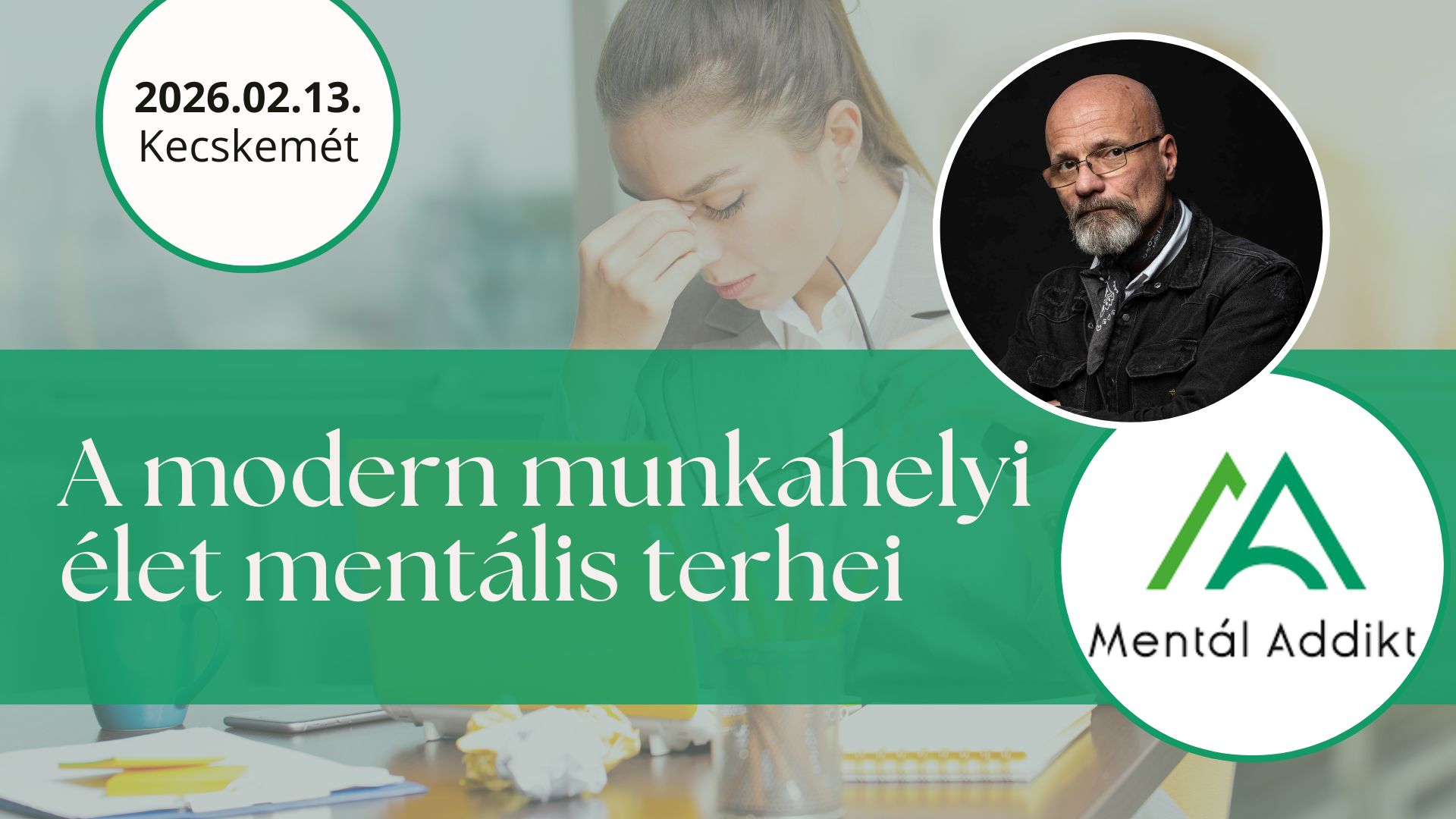A modern munkahelyi élet mentális terhei - Kecskemét, 2026.02.13.
