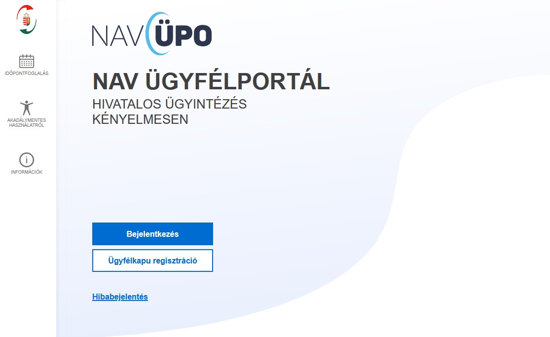 NAV Ügyfélportál foglalkoztatási szolgáltatás (ÜPO)