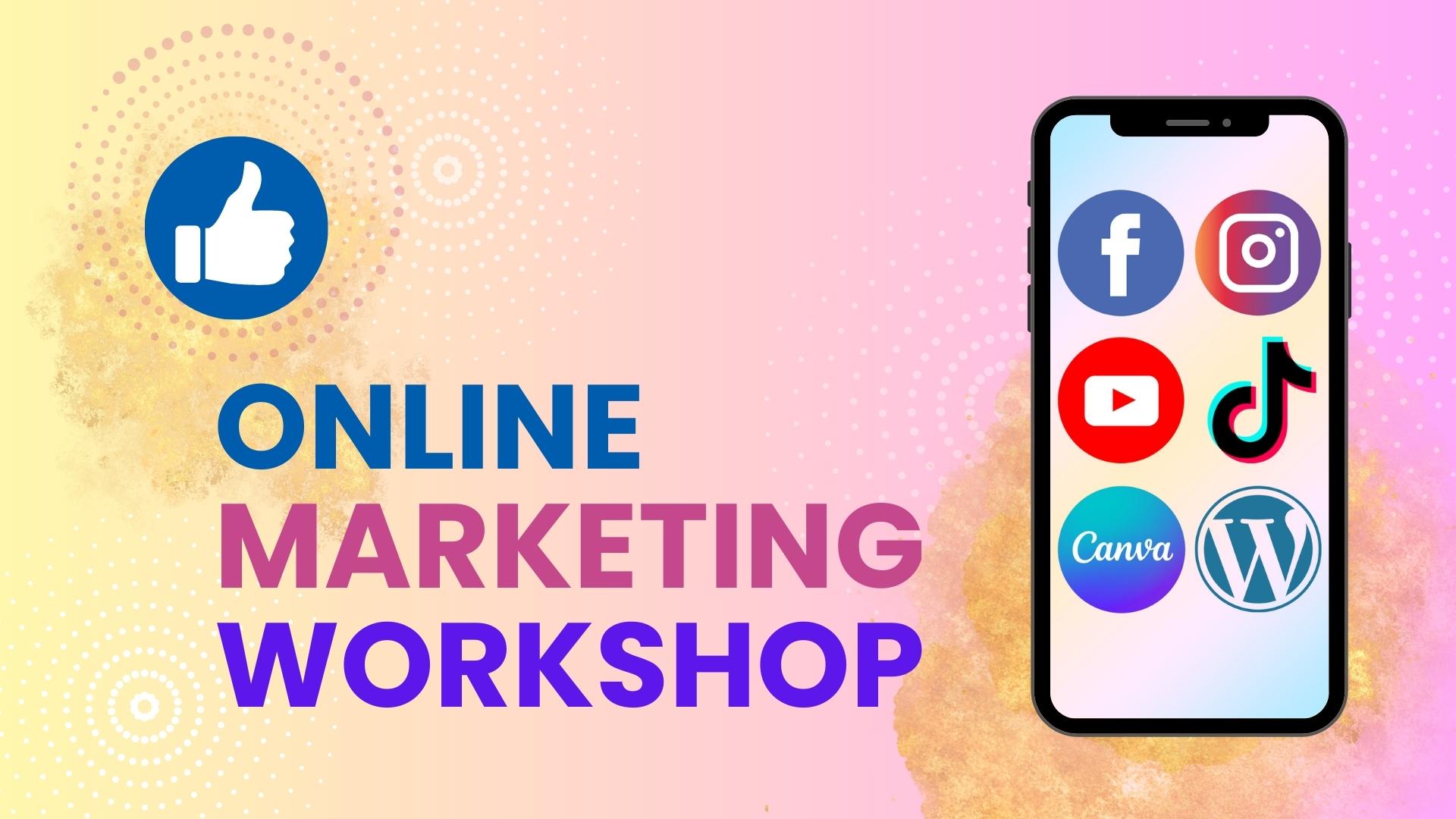 Online marketing workshopok - énmárkaépítés, videó- és weboldalkészítés
