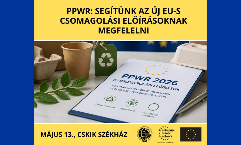 PPWR 2026: Mi marad a polcon? – Feleljünk meg az új EU-s csomagolási előírásoknak! - Szeged, 2026.05.13.
