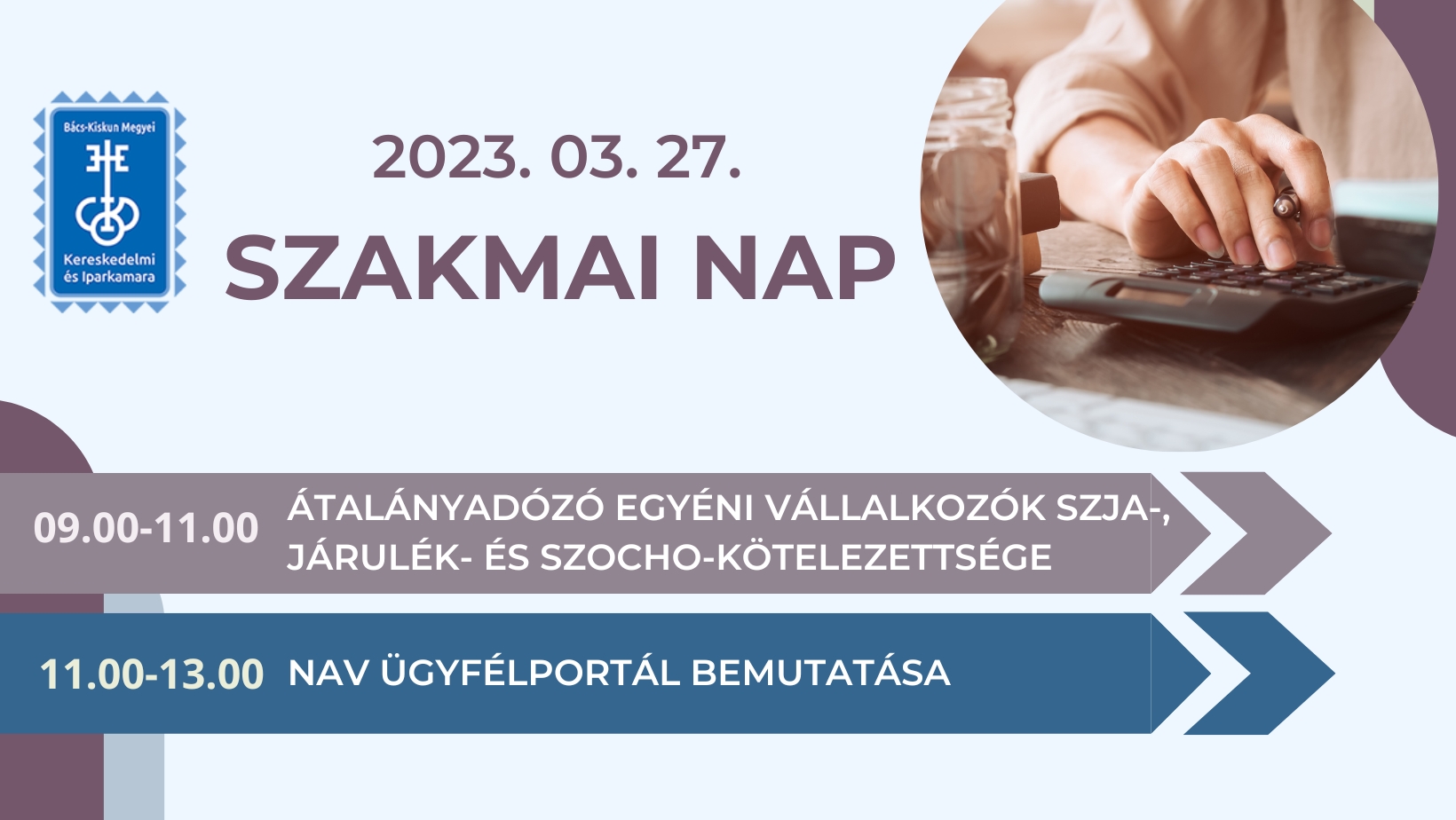 Meghívó szakmai napra - 2023.03.27.
