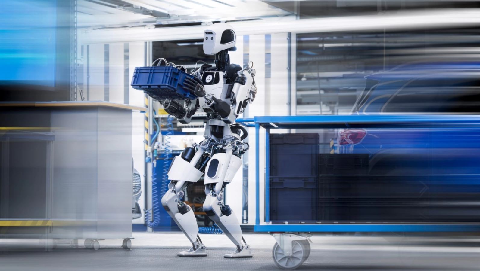 A Mercedes Kecskeméten kezdte el tesztelni humanoid robotmunkásait