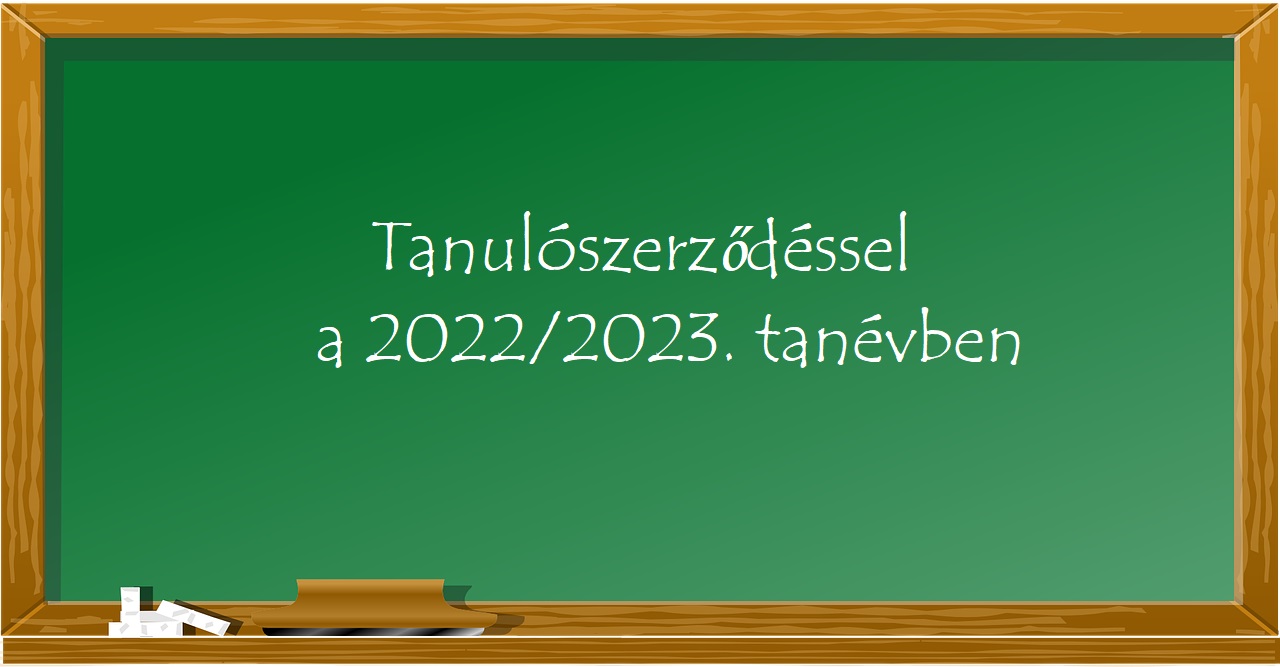 Tanulószerződés a 2022/2023. tanévben